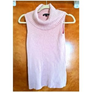 Barely worn pastel pink turtleneck tank